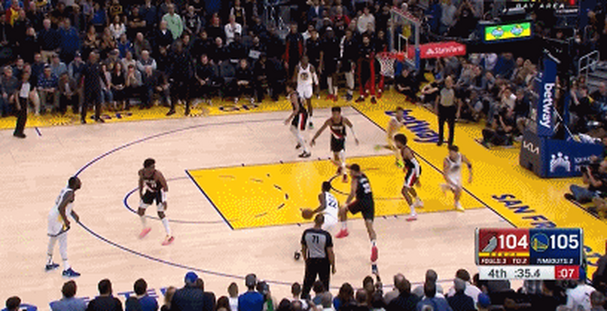 勇士惊险获胜,逆转开拓者晋级 勇士惊险获胜,逆转开拓者晋级